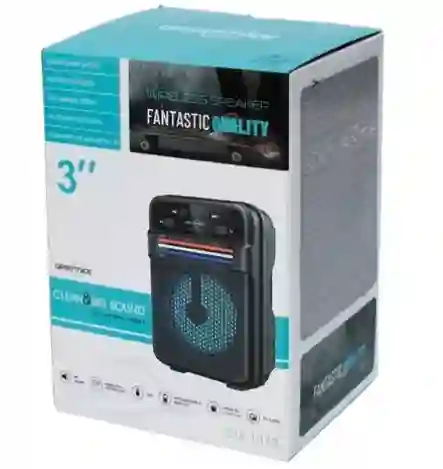 Bocina 3" Inalámbrica Bluetooth Radio Usb Recargable