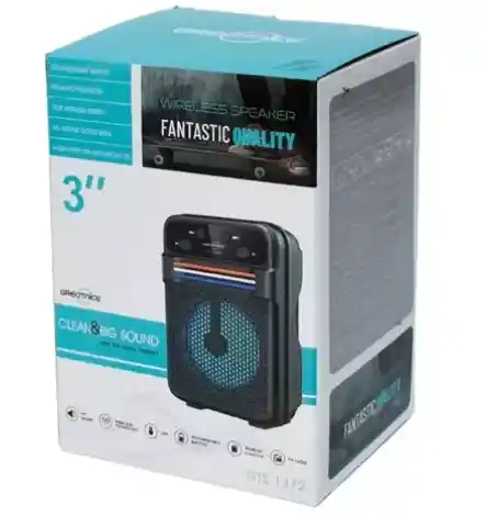 Bocina 3" Inalámbrica Bluetooth Radio Usb Recargable