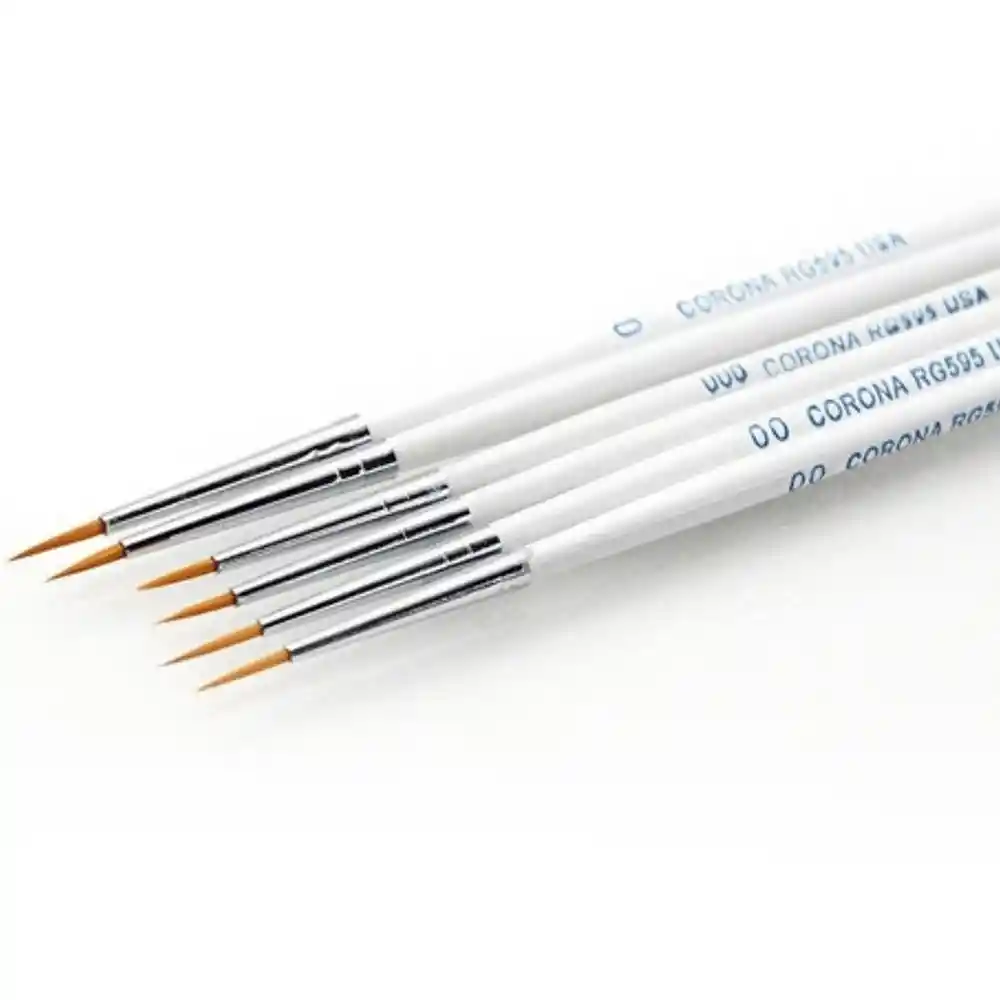 Pincel Delineado Corto X 6 Und