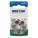 Pila Auditiva Beston X 6 Bst A675: Energía Duradera Para Audífonos