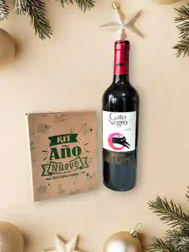 Vino Gato Negro + Kit Año Nuevo.