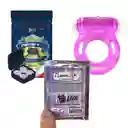 Kit Potenciador Sexual + Anillo Vibrador + Aceite Comestible