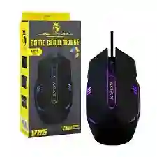 Mouse Gaming Usb Clow Modelo V05 1200dpi Aoas Con Luces Led