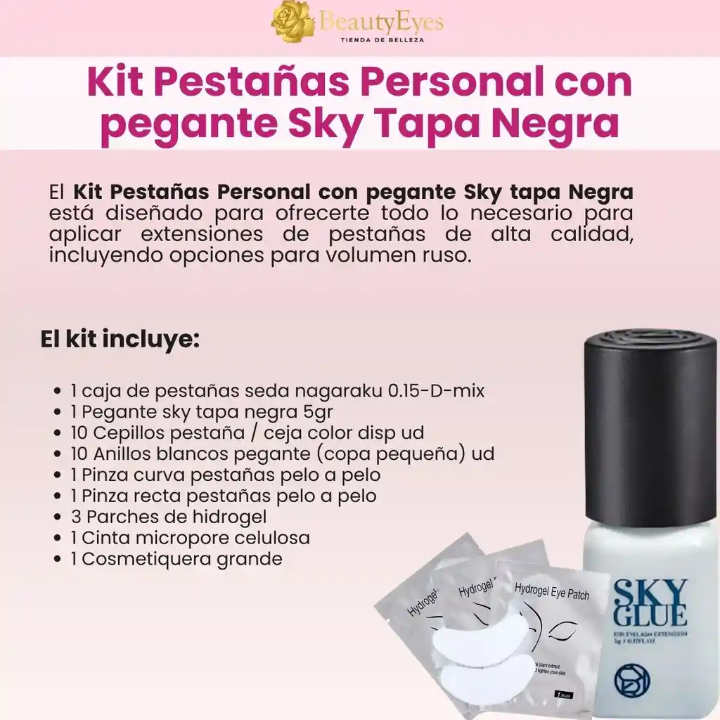 Kit Personal Pestañas Sky Negro