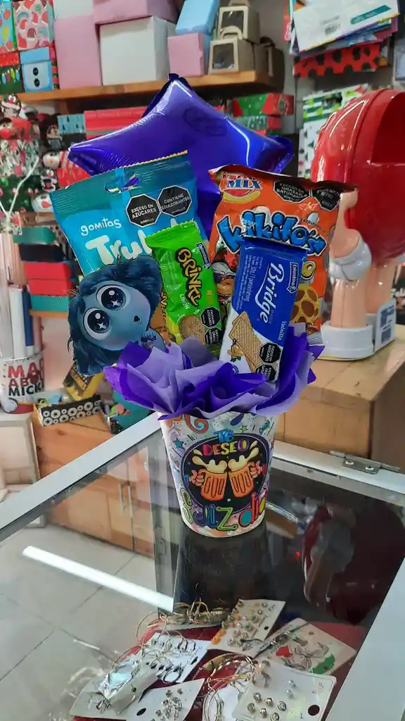 Detalle Regalo Ancheta De Feliz Día Feliz Cumpleaños Para Dama O Niña