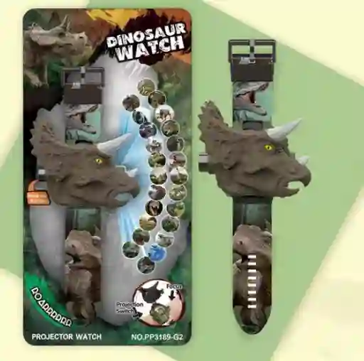 Juguete Electrónico De Reloj De Proyección Dino 24 Patrones