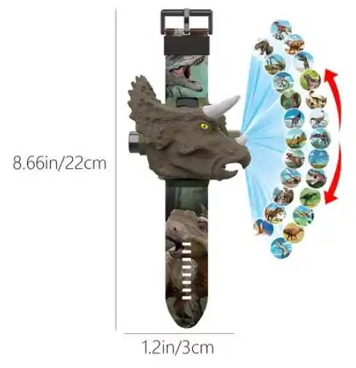 Juguete Electrónico De Reloj De Proyección Dino 24 Patrones