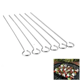 8 Palos Pinchos Chuzos Brochetas Asado Bbq Asados Acero