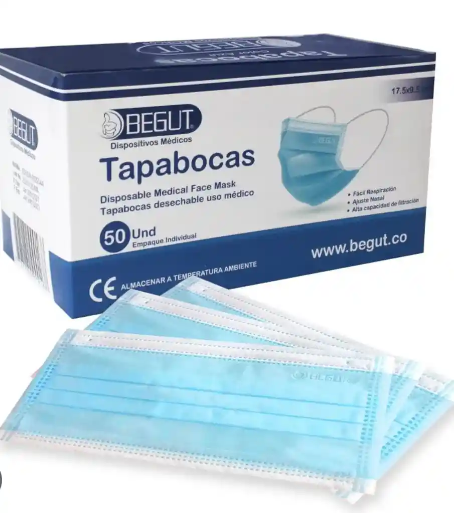 Begut Tapabocas X 5 Unidades