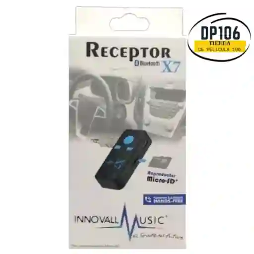 Adaptador Bluetooth Audio Auxiliar Lector Sd Bateria Recargable 3.5mm