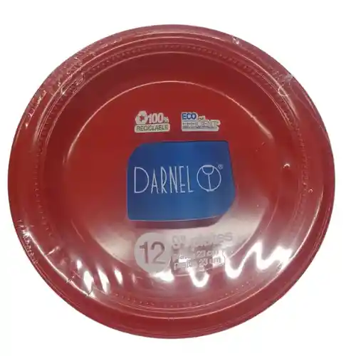 Plato Darnel Rojo 9" X12unid