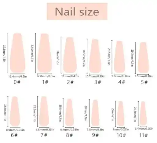 Uñas Postizas Profesionales Decoradas Medianas Gel Polish X12 Unds