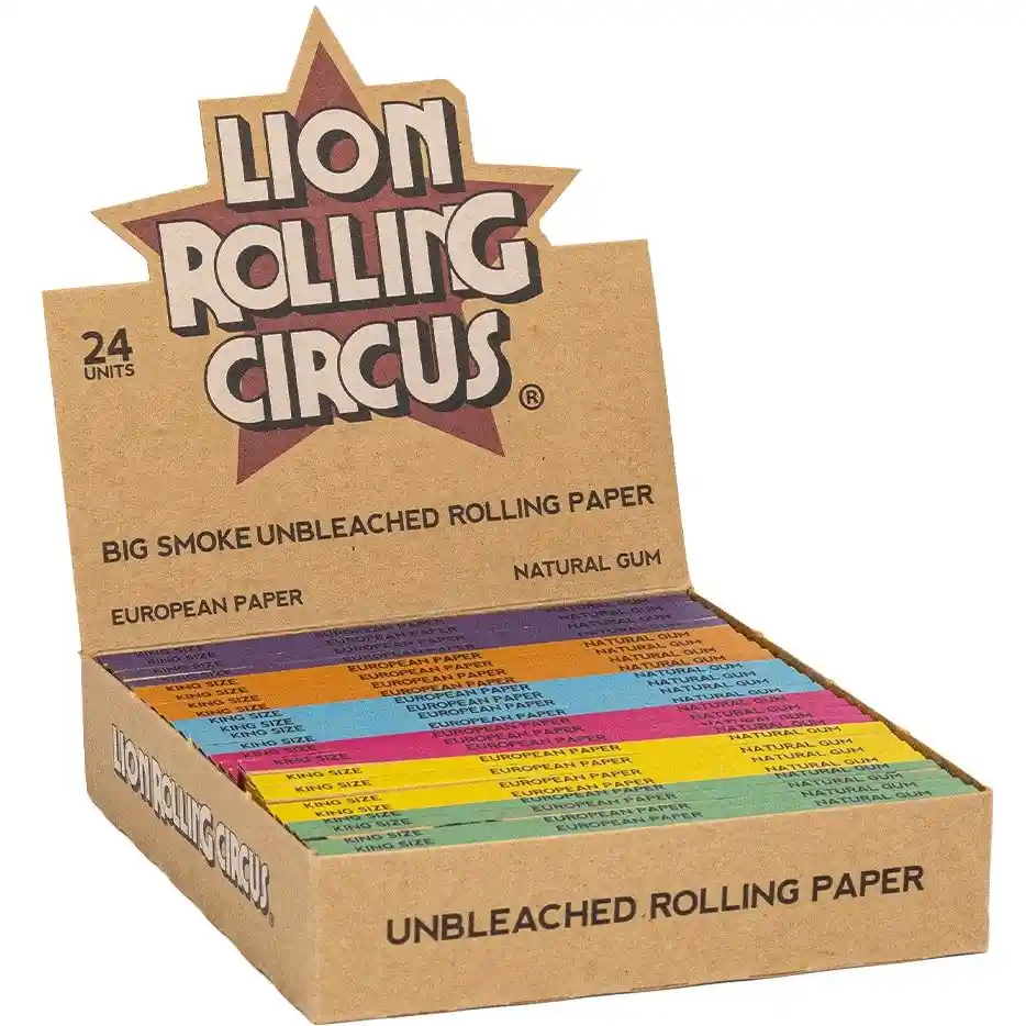 Cueros Lion Rolling Circus Organico Slim Kingsize