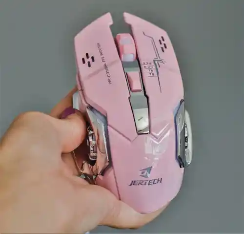 Mouse Alámbrico Gaming Jertech Jr810 - Rosado