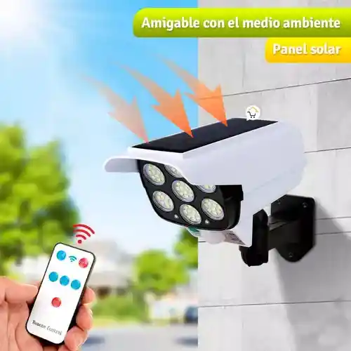 Lámpara Exterior Panel Solar Sensor Luz Emergencia Yh2178t