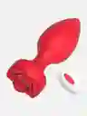 Plug Anal Vibrador Con Control Inalámbrico Y Luces Led Rosa - Rojo - M