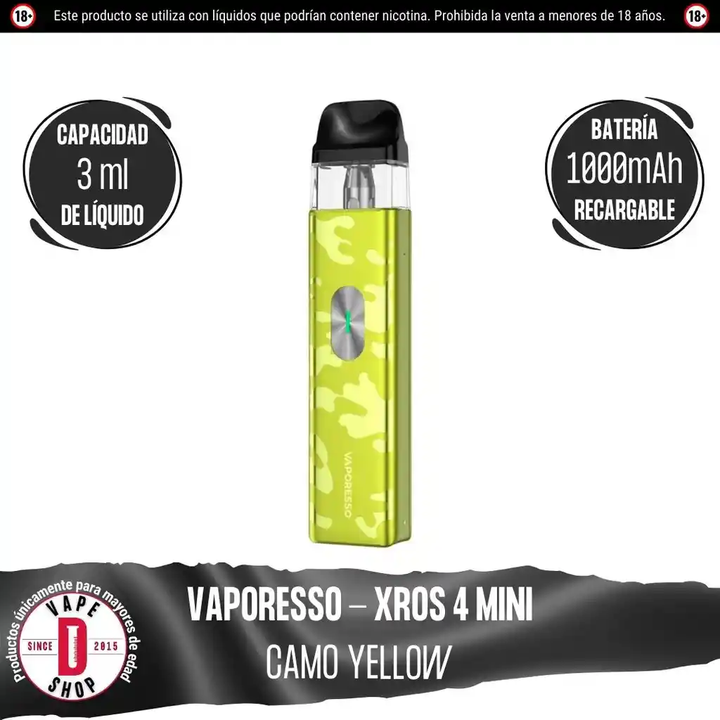 Xros 4 Mini Pod Kit - Camo Yellow - Vaporesso