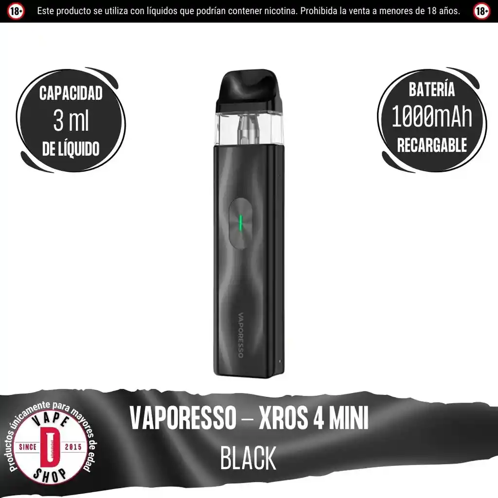 Xros 4 Mini Pod Kit - Black - Vaporesso