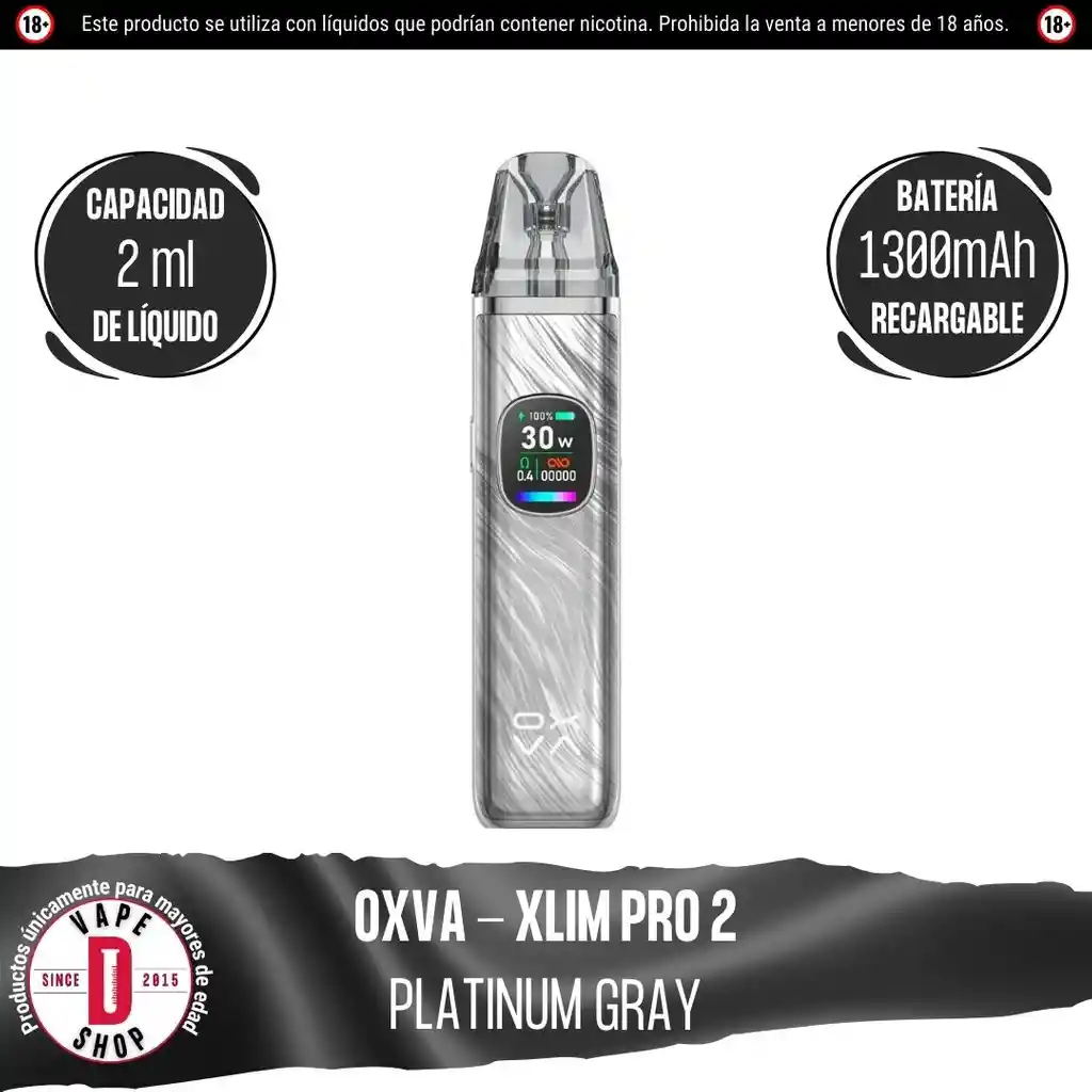 Xlim Pro 2 Pod Kit - Platinum Gray - Oxva