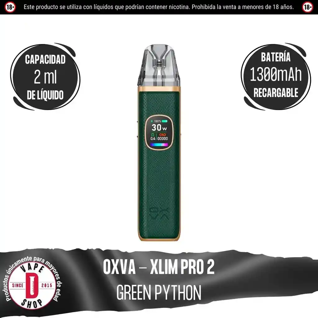 Xlim Pro 2 Pod Kit - Green Python - Oxva