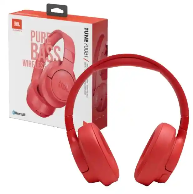 Diadema Jbl Tune 700bt 1.1 Roja - Diseño Moderno