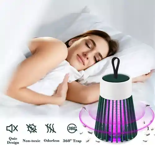 Lampara Eléctrica Led Trampa Repelente Para Mosquitos