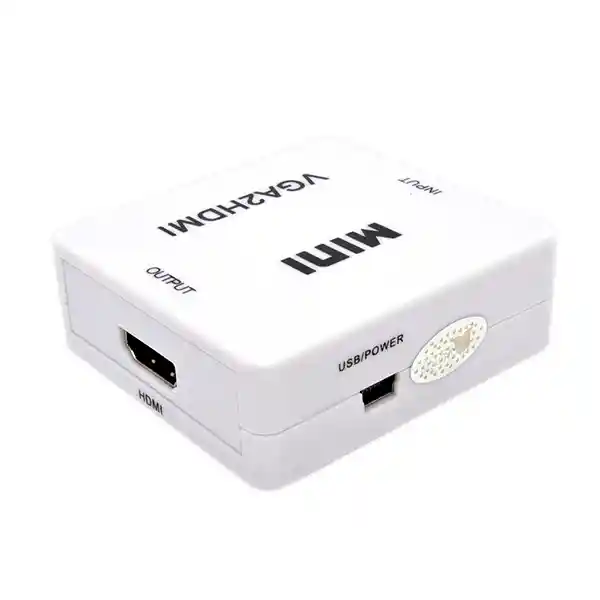 Caja Convertidor Vga A Hdmi Adaptador Audio Y Video Vga2hdmi