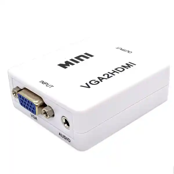 Caja Convertidor Vga A Hdmi Adaptador Audio Y Video Vga2hdmi