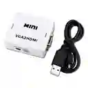 Caja Convertidor Vga A Hdmi Adaptador Audio Y Video Vga2hdmi