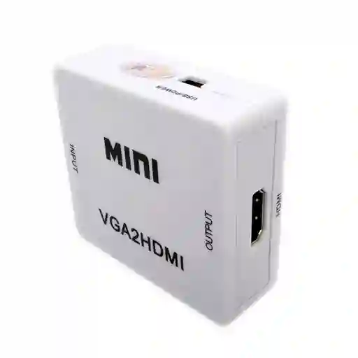 Caja Convertidor Vga A Hdmi Adaptador Audio Y Video Vga2hdmi