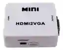 Convertidor Hdmi A Vga Adaptador Video Audio Hdmi2vga