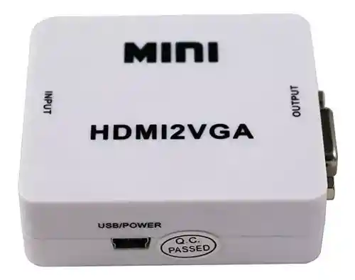 Convertidor Hdmi A Vga Adaptador Video Audio Hdmi2vga