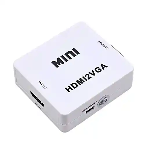 Convertidor Hdmi A Vga Adaptador Video Audio Hdmi2vga