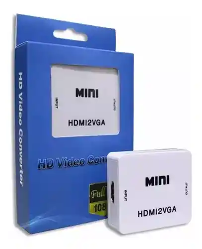 Convertidor Hdmi A Vga Adaptador Video Audio Hdmi2vga