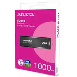 Unidad Solida Externa Adata Sc610 1tb Usb 3.2 (usb-a)