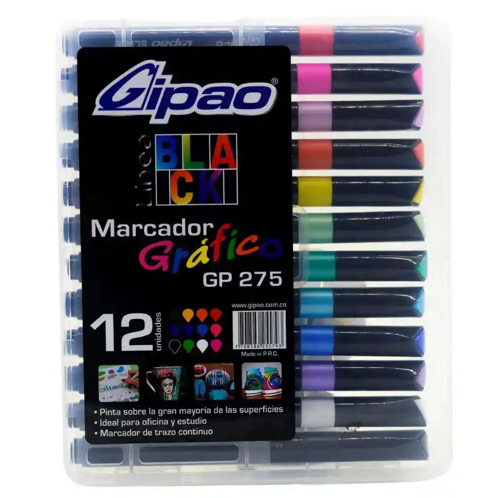 Gipao Marcadores Gráficos X12