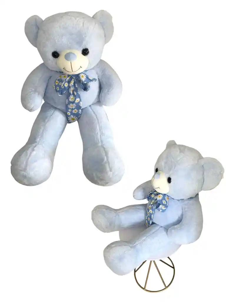 Peluche Oso Azul Pastel