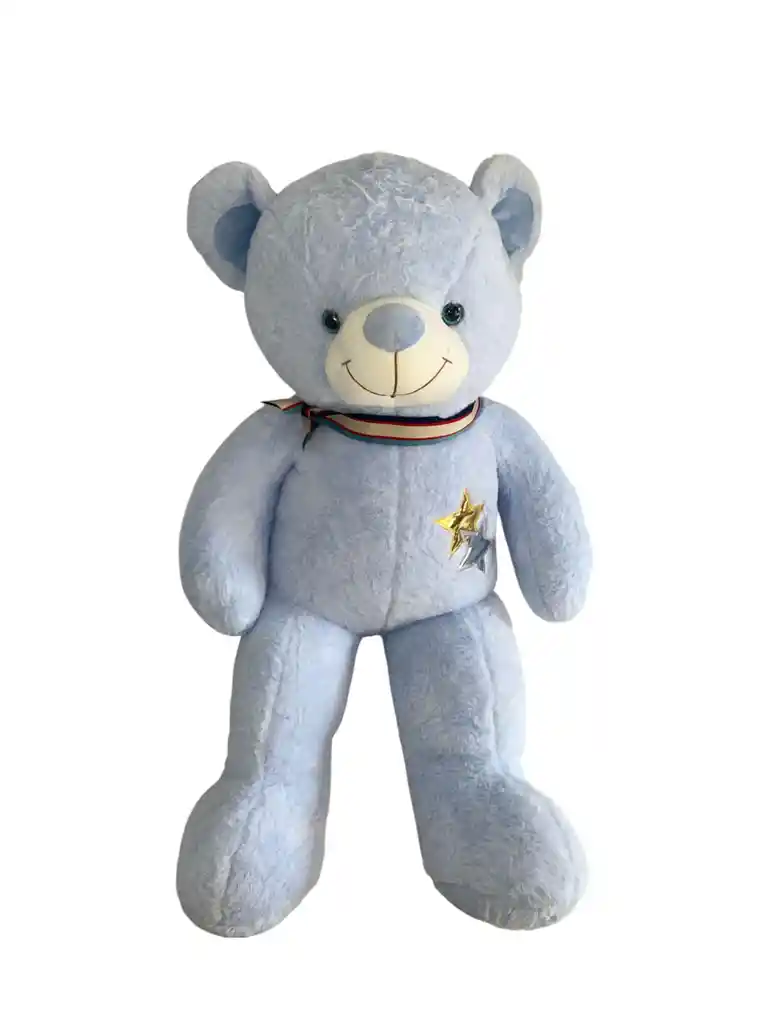 Peluche Oso Grande Azul Pastel
