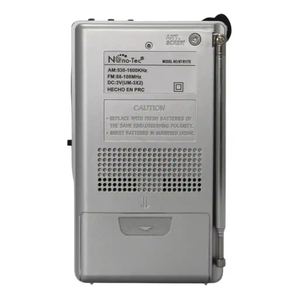 Radio Portatil Am Fm Con Ranura Usb Recargable