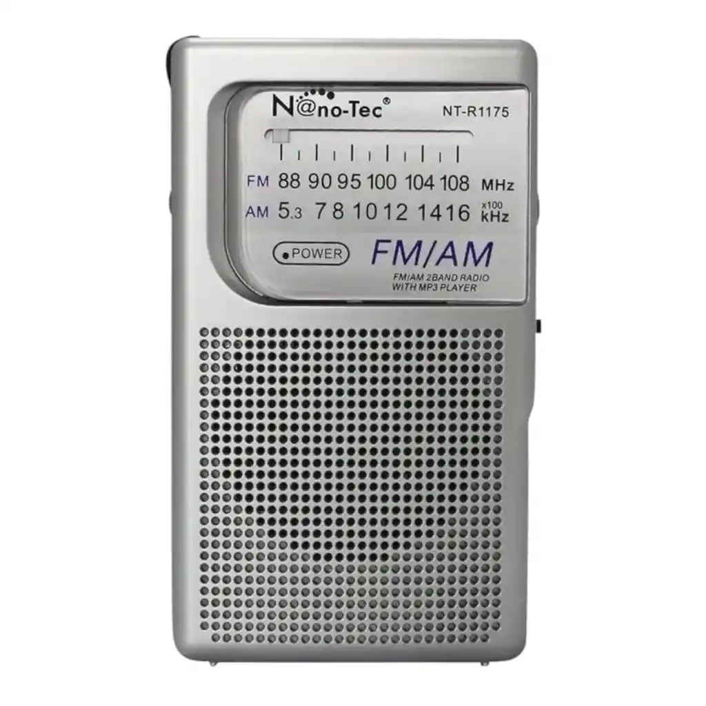 Radio Portatil Am Fm Con Ranura Usb Recargable