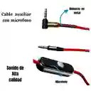 Cable Auxiliar Plug 3,5mm Sonido Stereo Micrófono 1.2m Pp