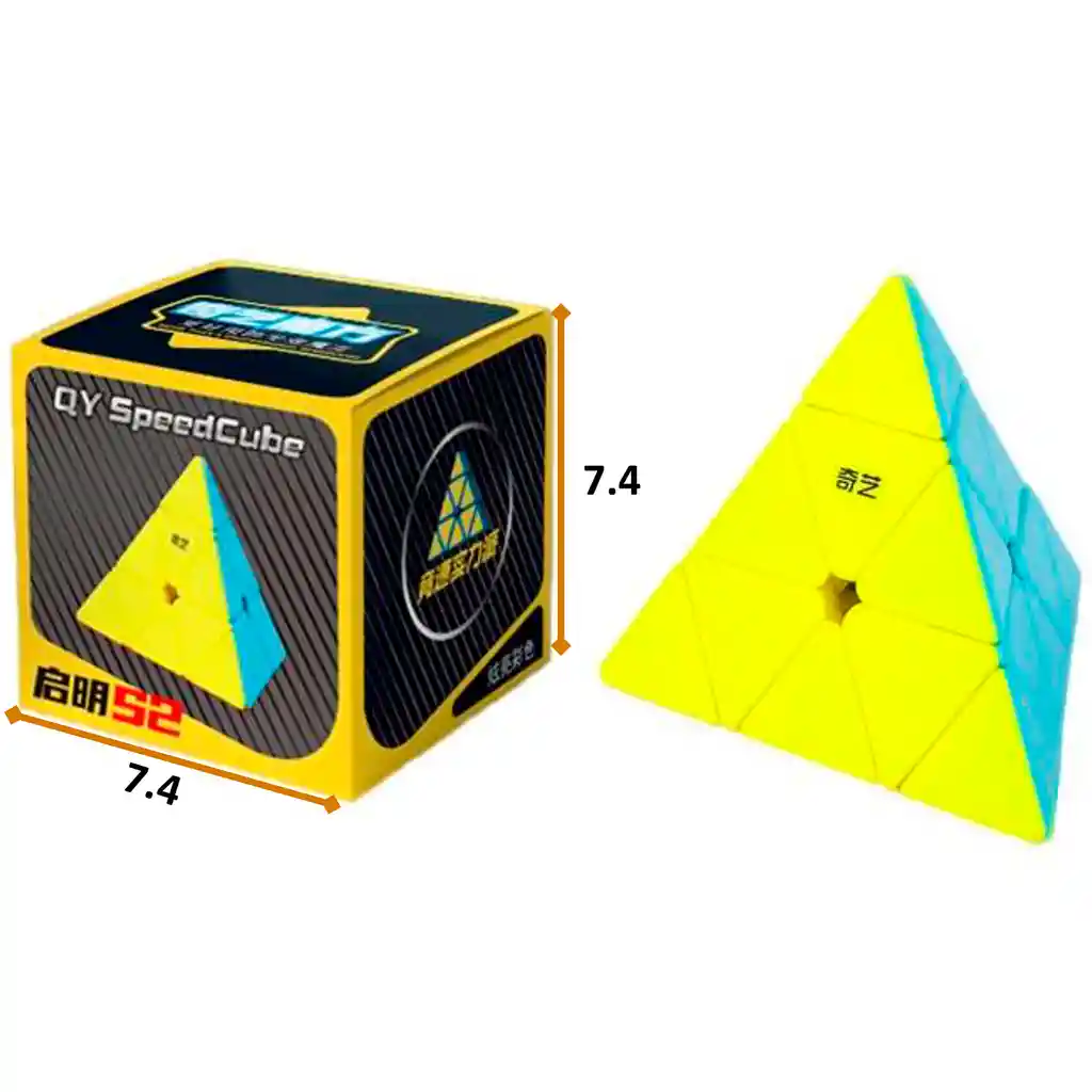 Piramide Rubik Cubo Magico Profesional Pyraminx Qiyi Stickerless