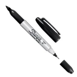 Marcador Doble Punta Sharpie Negro