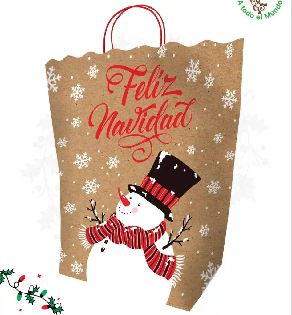 Bolsa De Navidad Extra Grande Larga - Tamaño 59 X 47 X 17