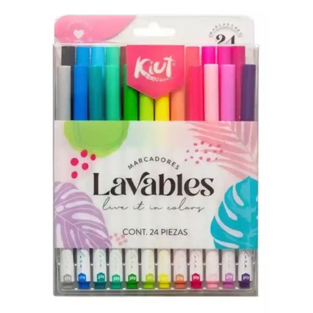 Kiut Marcadores Lavables X24