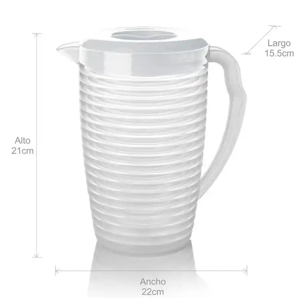 Jarra Basica 2l Estra 4-1044216 -transparente