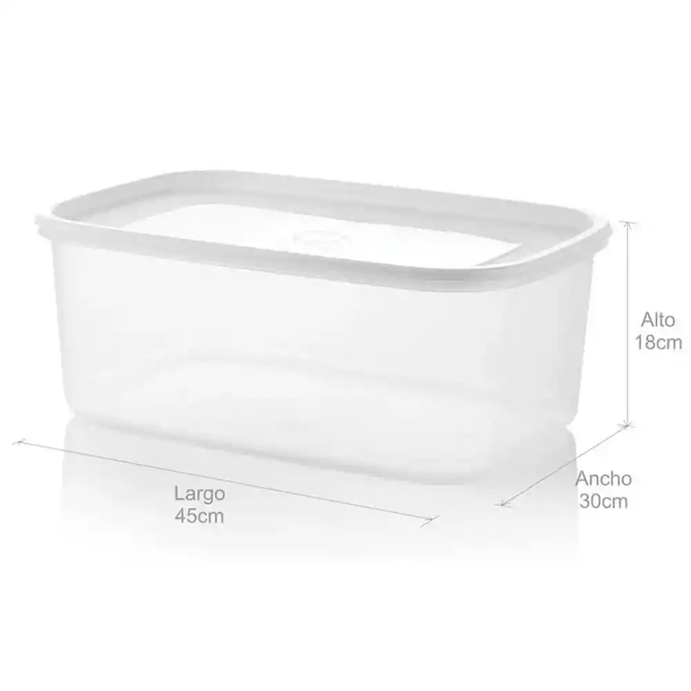Caja Organizadora Plus 16l Estra 4-1000040 -transparente