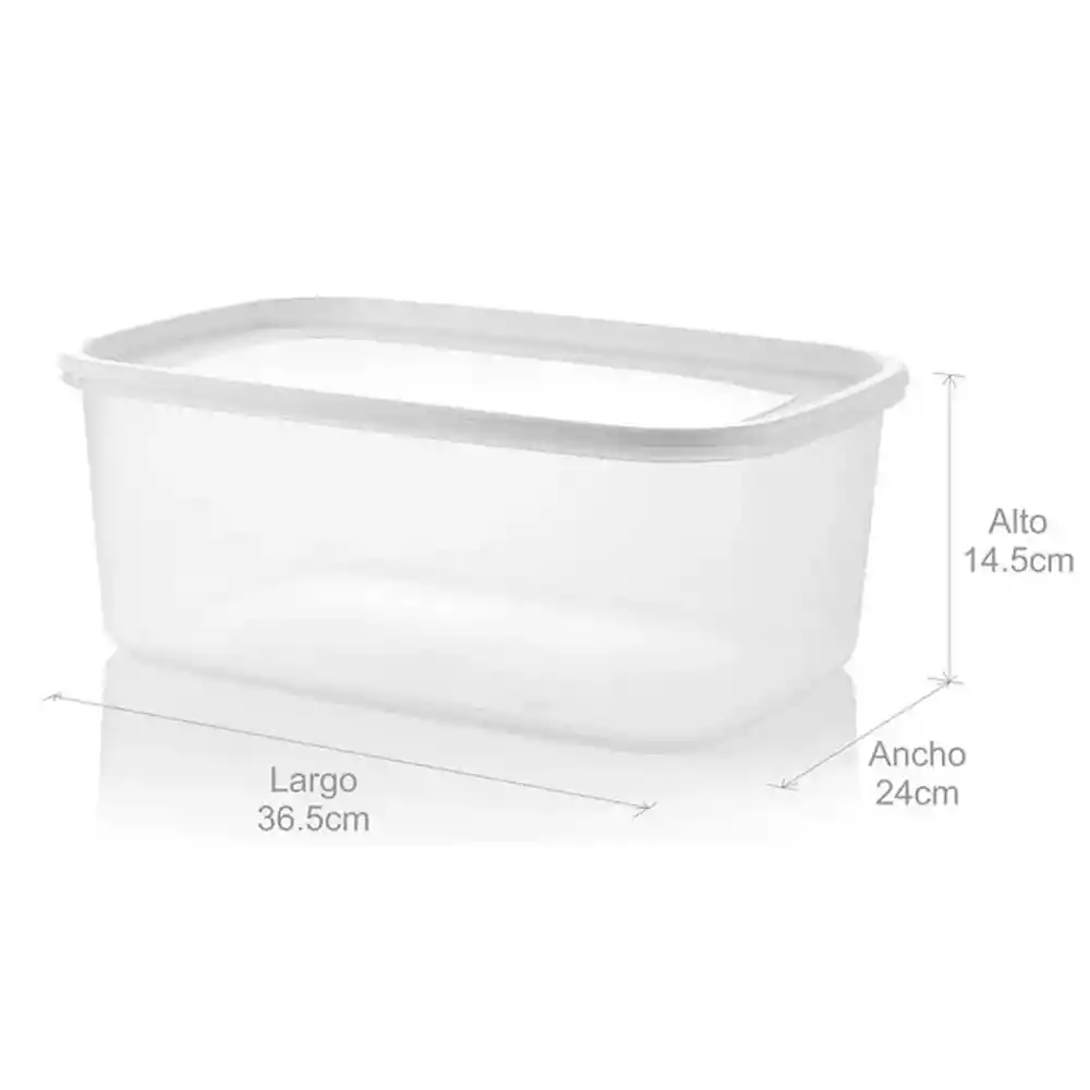Caja Organizadora Plus 8l Estra 4-1000031 -transparente