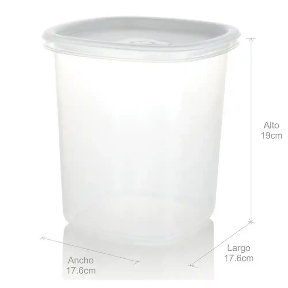 Recipiente Para Despensa Alto 3l Estra 4-1001670 -transparente