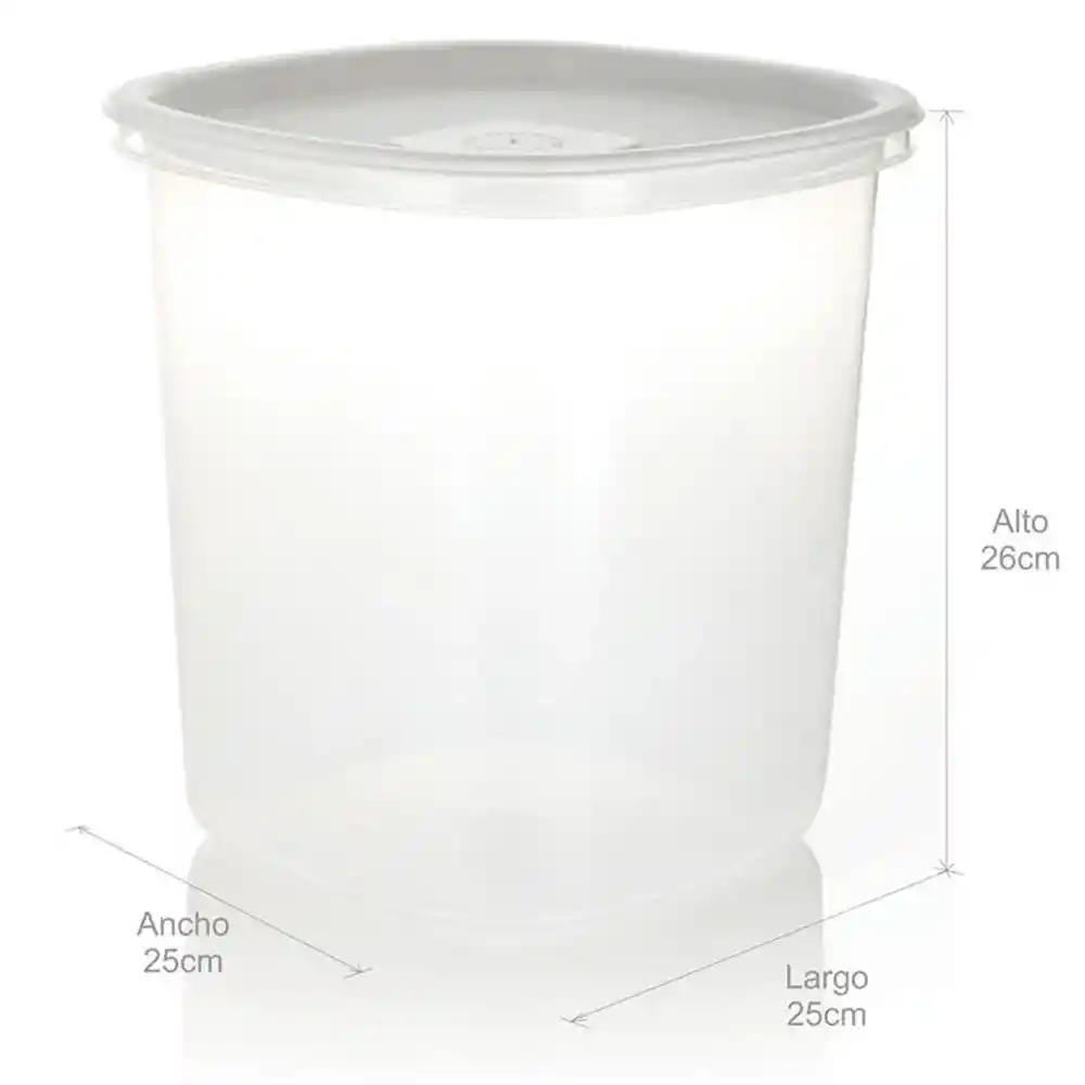 Recipiente Para Despensa Alto 9l Estra 4-1001773 -transparente
